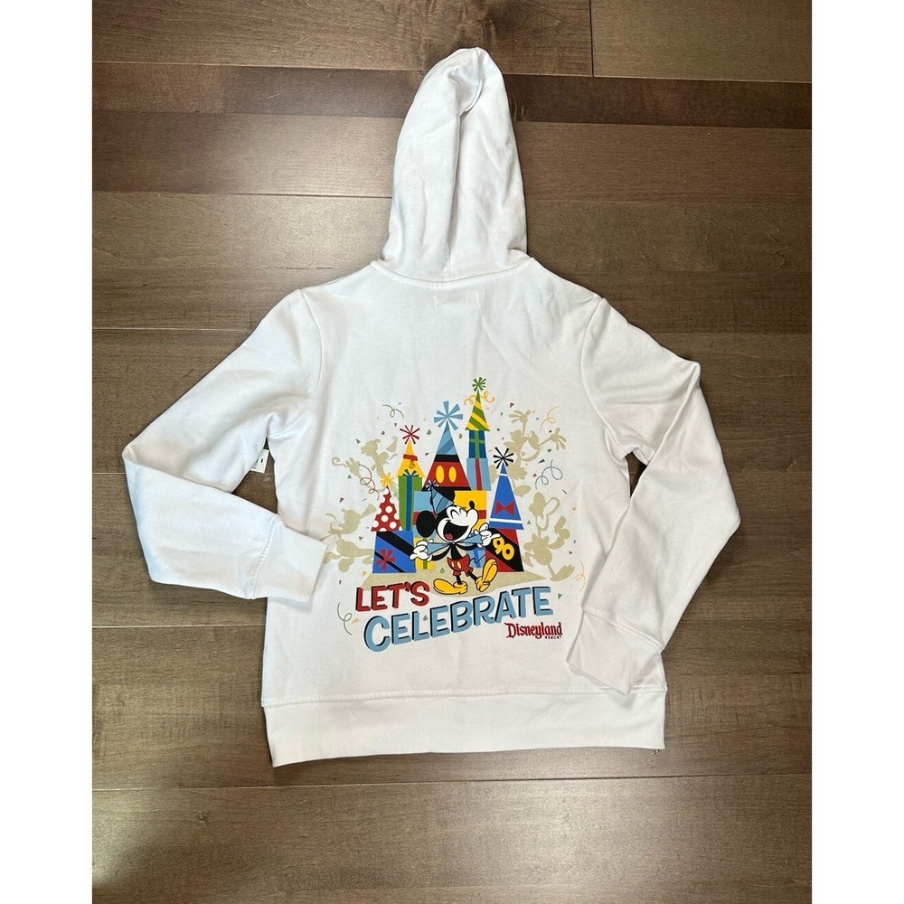 NWT Walt Disney World Women's Hoodie Medium Lets Celebrate 2018 90th Anniversary
